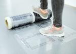 Automotive Carpet Protection Film , High Tack Removal Clear Protective Film
