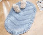Absorbent Cheap Microfiber Bathroom Mat Anti-Slip Shaggy Surface Modern Style