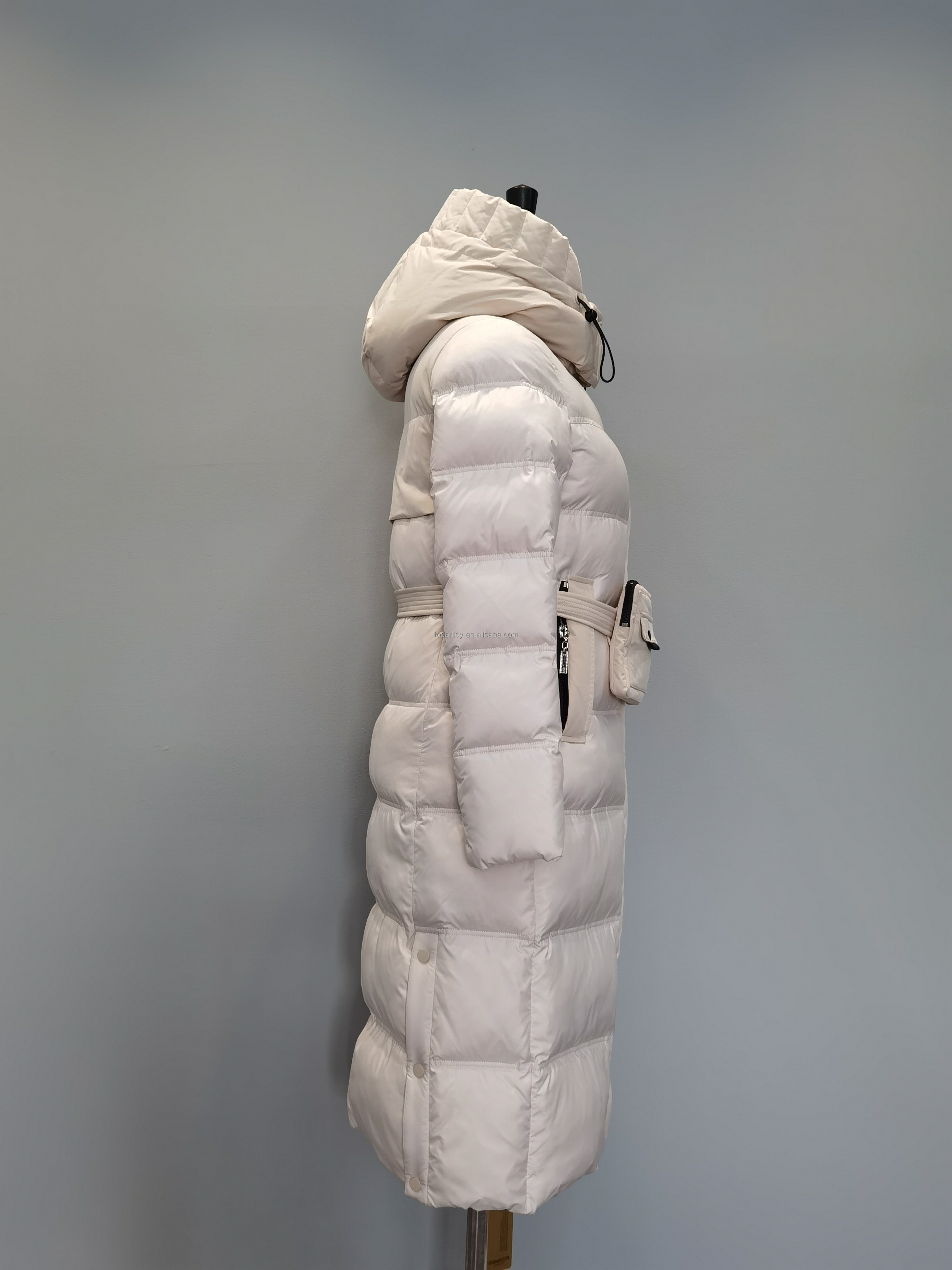 FODARLLOY Ladies Warm Hooded Cotton-padded Clothes Slim Long Down Winter Jackets Women Coats Woman Coat F23199