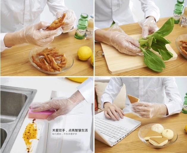 PE Polyethylene Hand Glove Making Machine with PLC Control#polythene carry bag making machine#3600*1500*1950mm Dimension