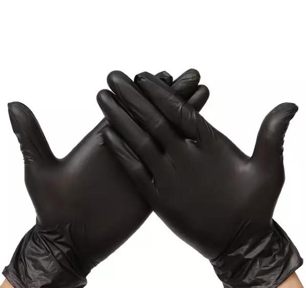 Food Processing Disposable Nitrile Examination Gloves Bacterial Penetration