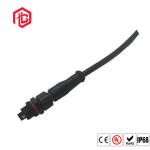 Black Panel Mount IP67 15A Waterproof Plugs And Sockets