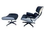 Vintage Aviator Mid Century Eames Leather Lounge Recliner Chair And Ottoman