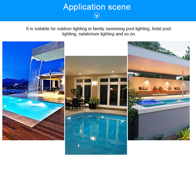 Cold White Led Fixture 6000K 12V IP68 PAR56 Durable Swimming Pool Light