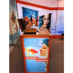 Quality Aluminum SEG Counter pop up banner stands , pop up exhibition stands wholesale