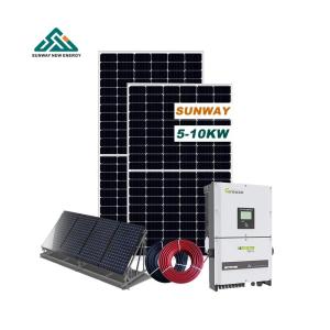 Quality Outdoor 10000w Hybrid On Grid Solar System 110V/127V/220VAC/380VAC/480V wholesale