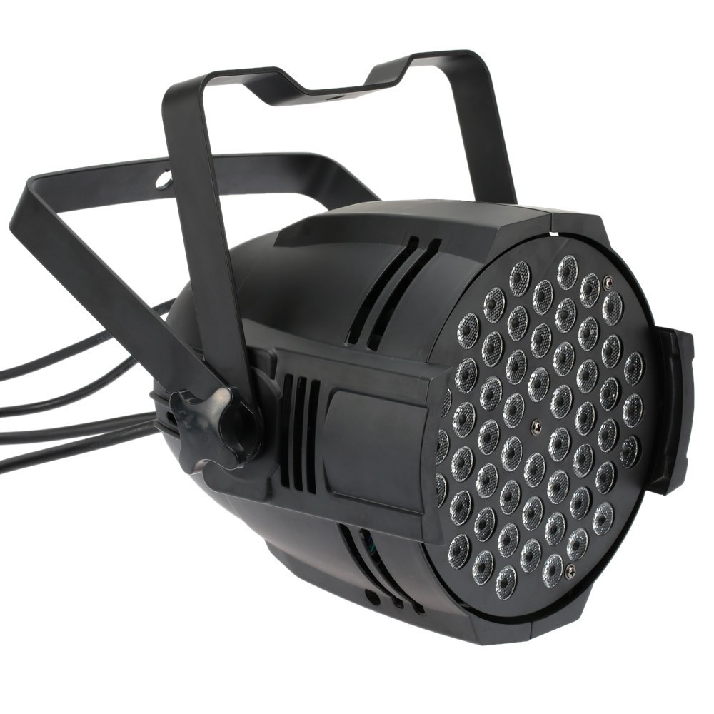 DMX512 Sound Activated 8 DMX Channels RGBW Color Changing 54x3W LED Par 64 Light for Disco KTV Club Party