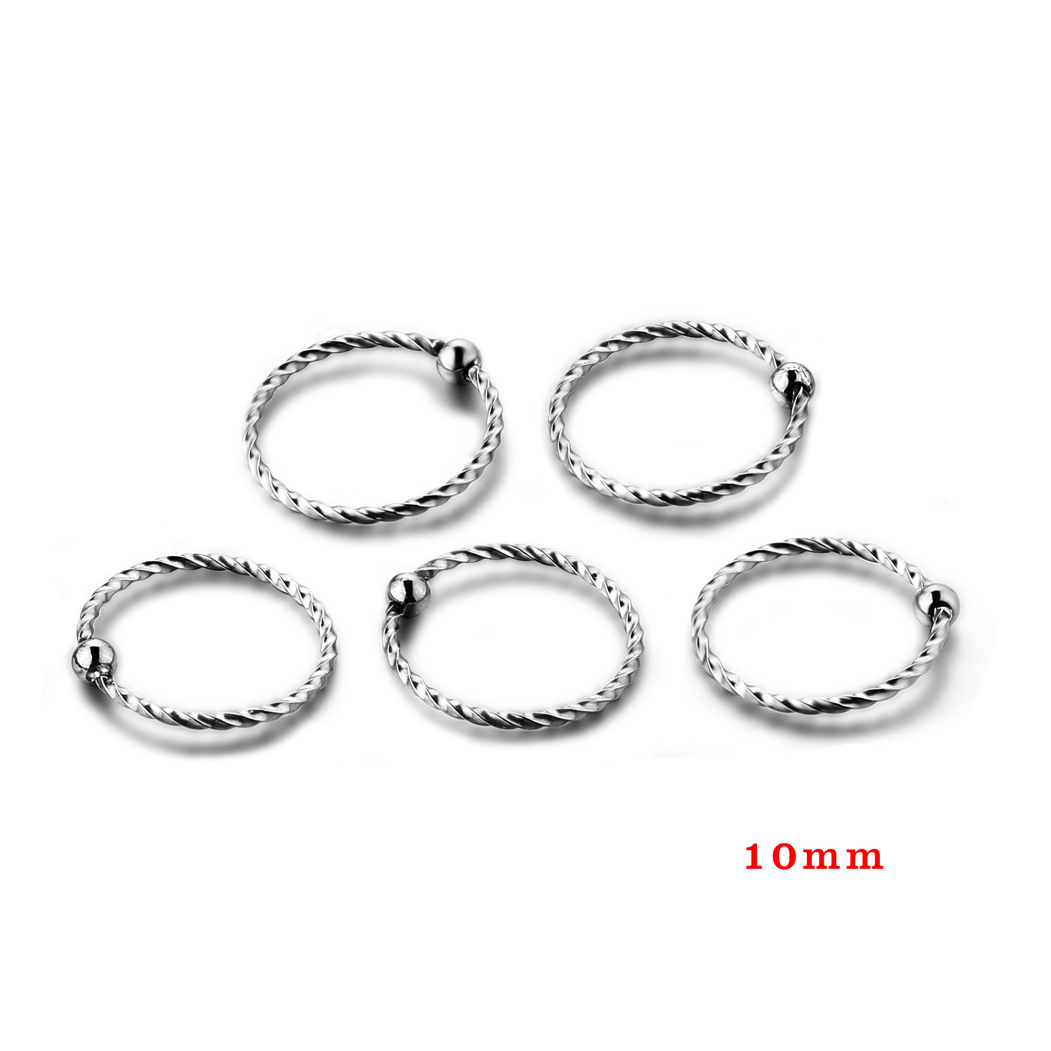 Women new korea style body piercing jewelry gold plated nose ring
