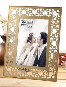 Quality Durable Brass And Glass Picture Frame Compliment Any Decor 180*230*15MM Size wholesale