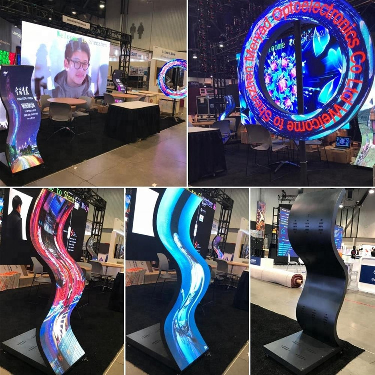 Movable HD Seamless Indoor Curved P3 LED Poster