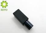 Matte Black Square Glass Bottle For Foundation Or Essential Oil