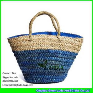 Quality LUDA wholesale lady beach bags fashion seagrass straw tote bag wholesale