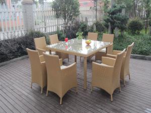 Quality Wicker Rattan Garden Dining Sets , Comfortable Cane Furniture wholesale