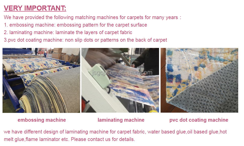Suitable Lamination Materials Leather Full Automatic Carpet Mat Lamination Machine