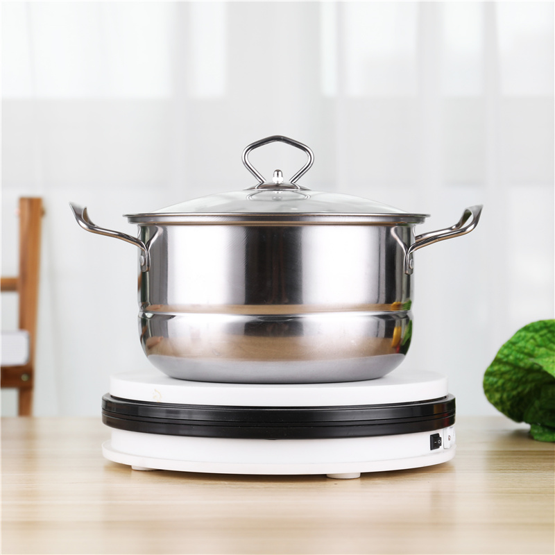 Glass Lid Stainless Steel 410 Cookware Set 12pcs Steamer Food Cooking Soup Pot