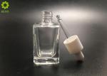 Transparent 15ml Glass Essential Oil Bottles With Dropper Cap
