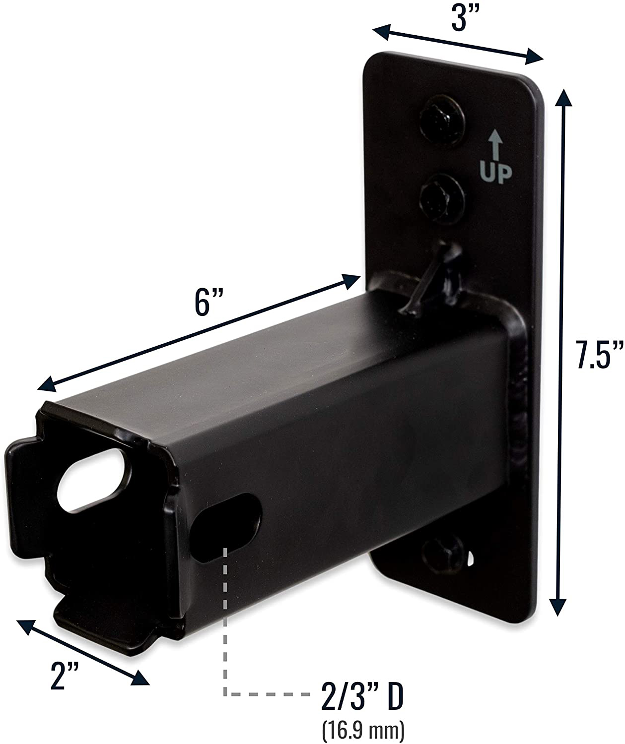 1.25 inch/2 inch Hitch Wall Mount Bike Rack Hitch Cargo Carrier for Plant Fiber Bikes