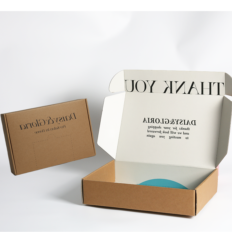 Eco Friendly Kraft Corrugated Box Customizable Size Shipping Boxes With Logo Printed
