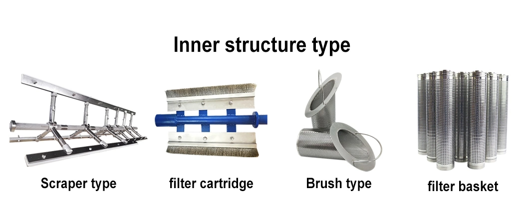 Electric Brush Automatic Self-Cleaning Filter for Hotels 10-100 Micron SS304 SS316L