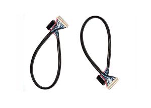 China UL1571 28 AWG 30 Pins DF14-20P LVDS LCD Cable on sale