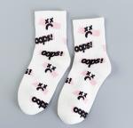 OEM Customized Logo Trendy Mens Socks With Jacquard / Printing / Embroidery