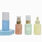 SGS 30ml Clear Empty Foundation Bottle With Pump hot stamping Printing