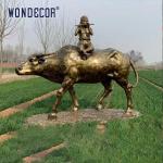 Bronze metal art sculpture of large-scale outdoor sculpture workers