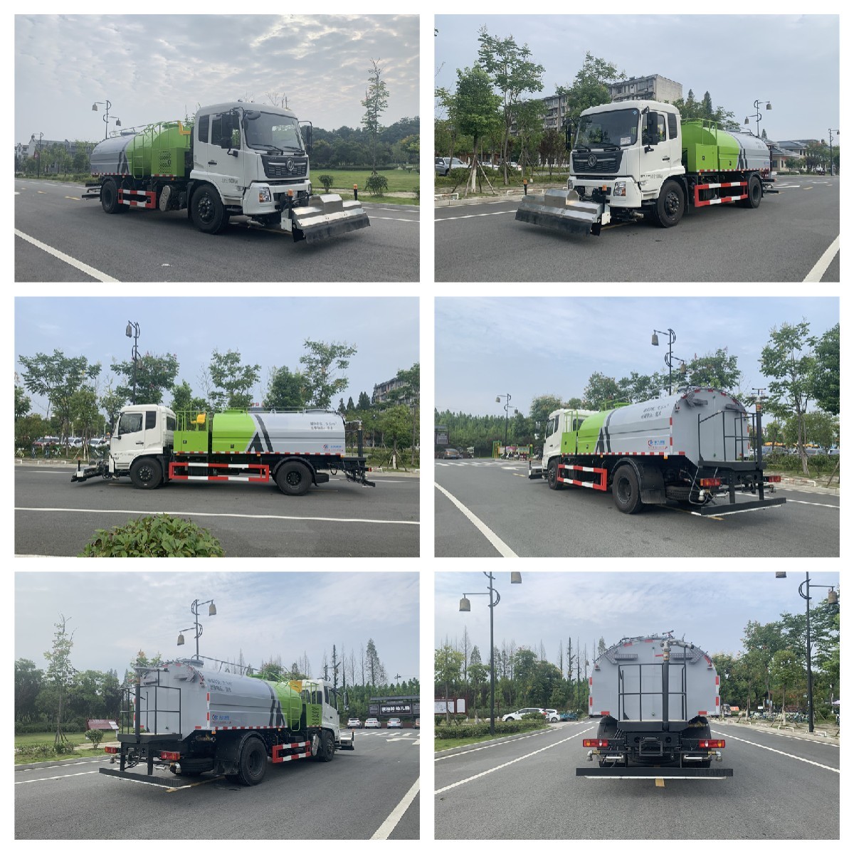 10 Cbm High Pressure Road Washing Truck 5-15km/H Cleaning Speed