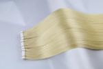 Wholesale factory double drawn full remy cuticle tape hair extensions Russian