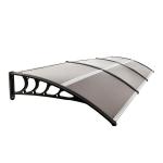 Anti - Aging PC Door Canopy Rain Cover Eaves Strong Impact Resistance
