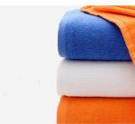 Hot sale 21S cotton+polyester blend plain terry bath towel for wholesale,