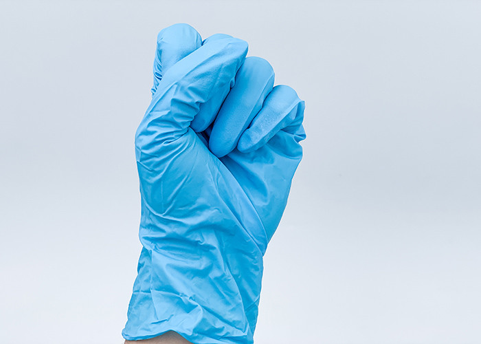 Medical Supply Powder Free Medical Disposable Blue Examination Nitrile Gloves Exam Glove