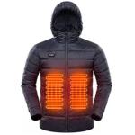 4 Heating Zones Electric Heated Jacket hoodie S Red men and women