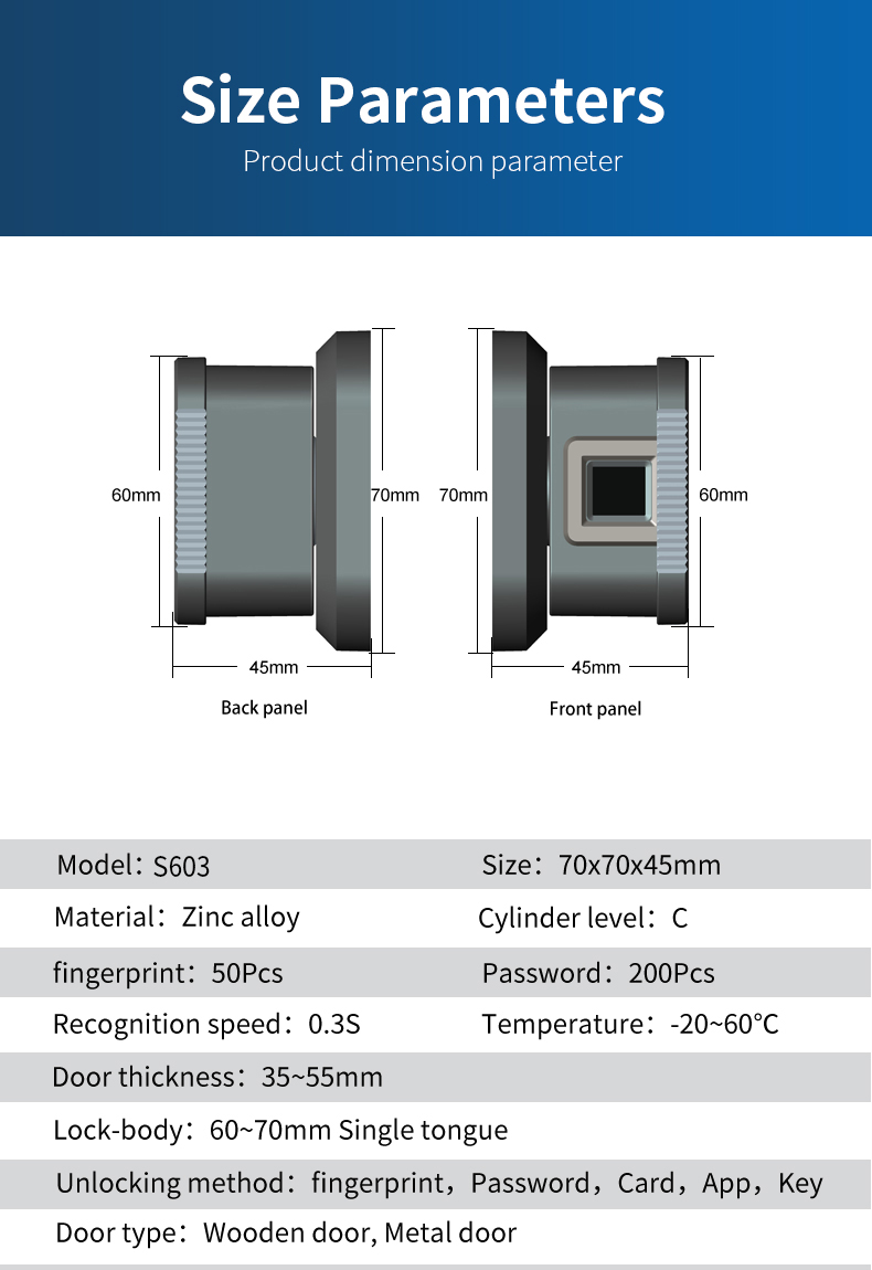 TTlock Zinc Alloy Door Lock Remote Control Bluetooth Keypad Door Lock
