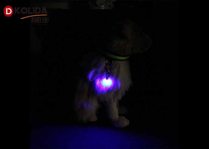 Pet Flashing Dog LED Light Blinker Collar Tag Safety Flasher Aluminum Material