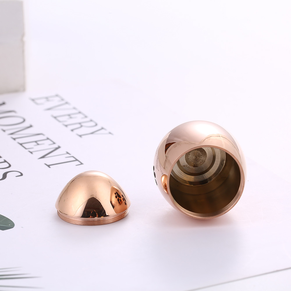 Waterproof Pet Urns Egg Shape Eco - Friendly Silver / Black / Rose Gold Color