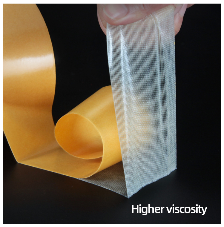 50m Cloth Duct Tape Double Sided Cloth Carpet Seam Tape With Hot Melt Adhesive Edge