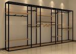 Fashion Iron Baking Garment Display Stands , Retail Store Clothing Display