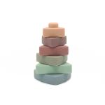 Teething Triangle Silicone Baby Stacking Toys 100% Food Grade