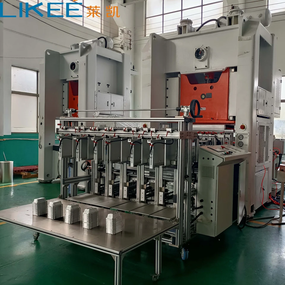 SIEMENS Motor H Frame 12000 Pcs/h Output Aluminum Foil Container Production Line LK-T80