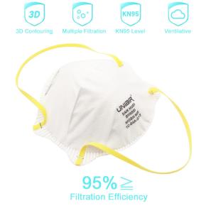 Quality Haze Non Woven N95 Face Mask / Cup Type N95 Niosh Certified Respirator Head Mounted wholesale