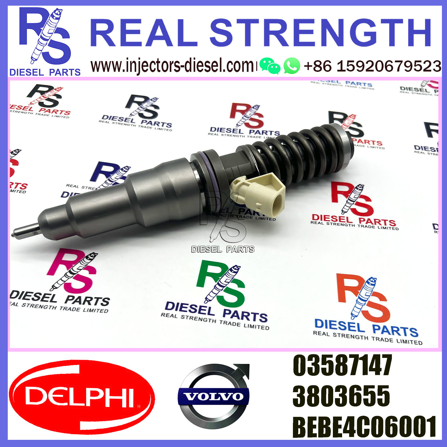 V-O-L-V Delphi Injector Rebuild Kit 2 Pin 3803655 3587147 BEBE4C06001