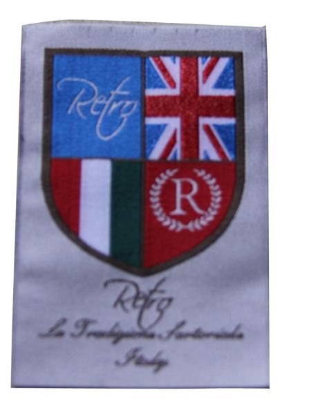 Customized Clothing Woven Labels,Iron On Personalized Garment Label