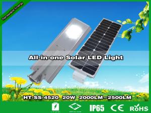 Quality Hitechled 20W Smart All-in-one Solar LED Street Light | Farola Solar De Jardin HT-SS-4520 wholesale
