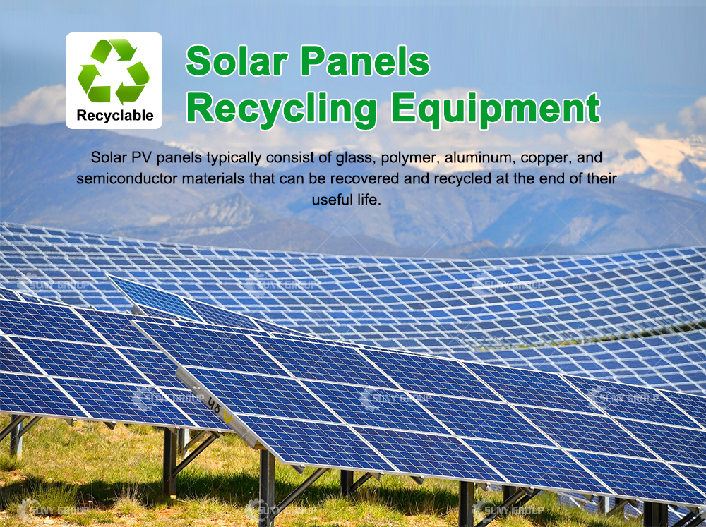 Solar Panel Recycling Plant for Aluminum Frame Removal and Silicon Silver Metal Recycling
