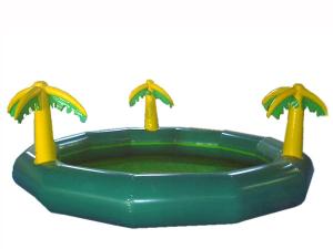 Quality Homeusing Water Park Kids Inflatable Pool with Plam Trees wholesale