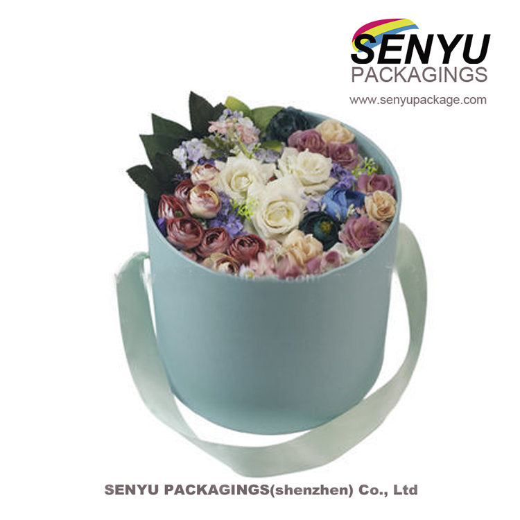 Gift Flower Paper Tube Packaging Round Cardboard Luxury With Custom Logo