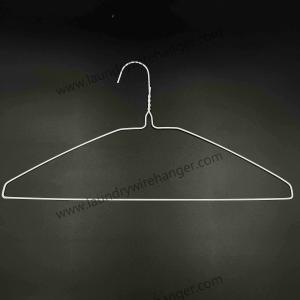 Quality 18inch Notched Shape Wire Shirt Hangers For Laundry Shop wholesale