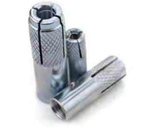 Quality Zinc Plated Stainless Steel Drop In Anchors , Double Expansion Concrete Anchor wholesale