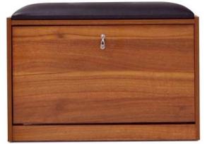 Quality 1door wooden storage shoe cabinet stool wholesale